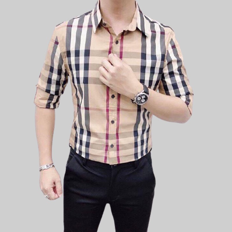 Áo sơ mi nam LB dài tay in 3D sắc nét, in kẻ sọc dễ phối, áo sơ mi nam nữ mang được, sơ mi cao cấp | BigBuy360 - bigbuy360.vn