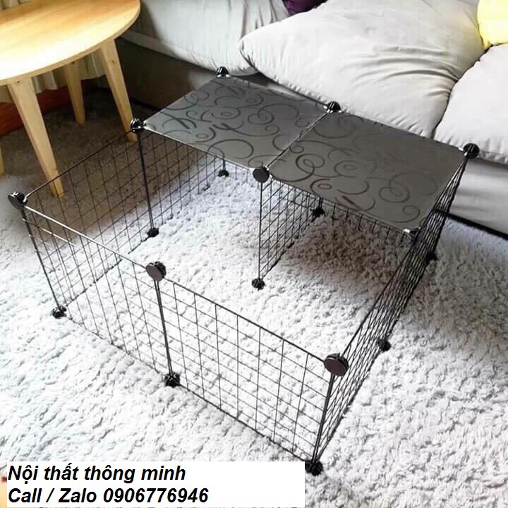 CHUỒNG QUÂY THÚ CƯNG ĐA NĂNG COMBO 6 MIẾNG MIỄN PHÍ CHỐT VÀ BÚA LẮP RÁP