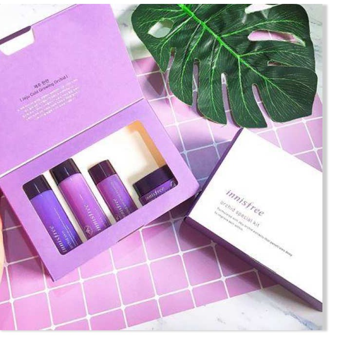 [Mã giảm giá mỹ phẩm chính hãng] [Mẫu Mới] Bộ Kit Dưỡng Da Innisfree Jeju Orchid Special Kit