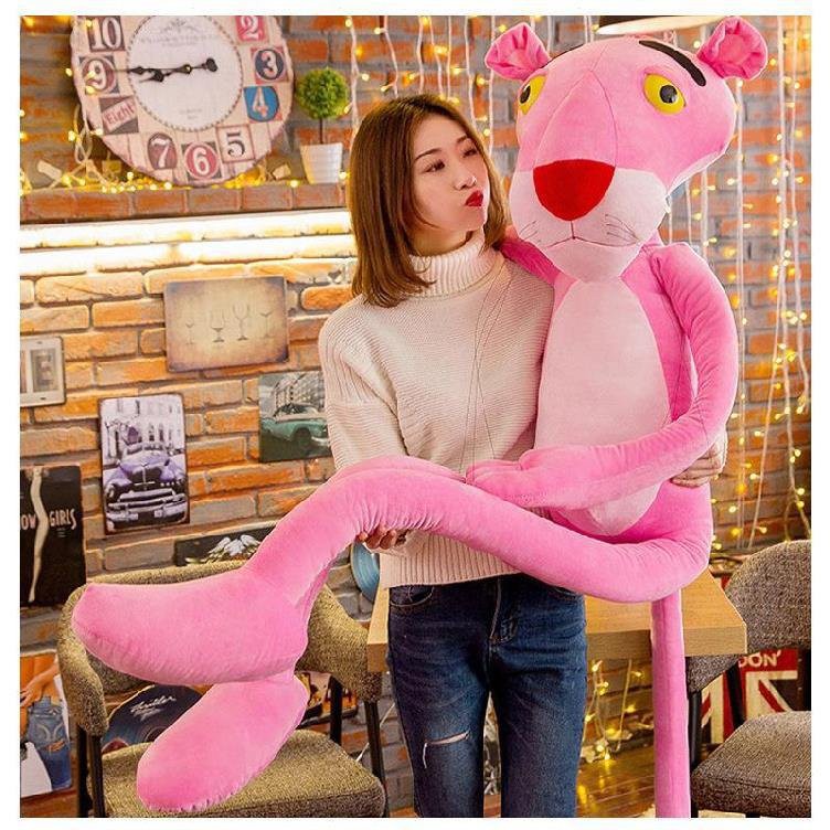 Gấu Bông Đồ Chơi Cho Bé Báo Hồng Pink Panther đủ size vải nhung cao cấp 100% Bông Gòn
