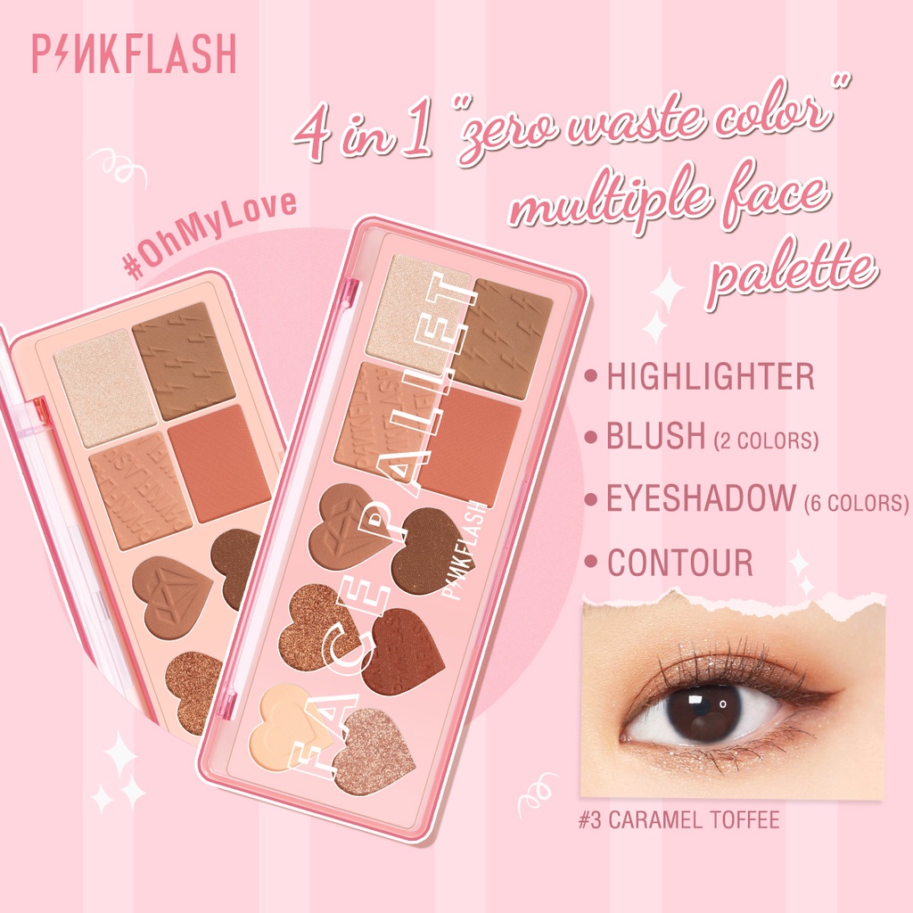 Bộ 6 món mỹ phẩm trang điểm PinkFlash chống nước