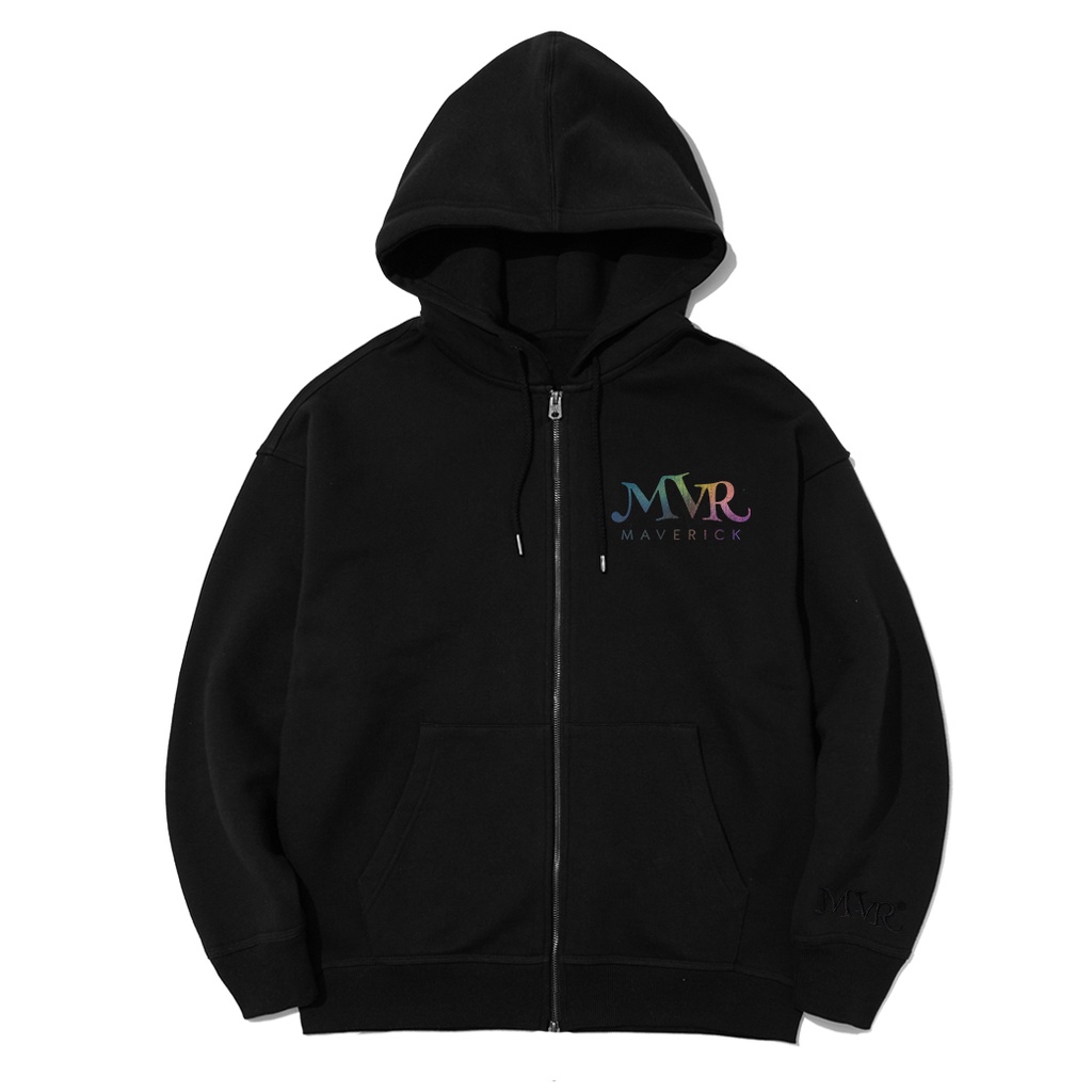 Áo khoác hoodie dây kéo chống nắng logo MVR phản quang 7 màu - MVR25022110