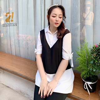 Áo sơ mi bầu mặc đi làm công sở AB35