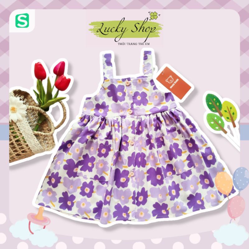 💐💐 ĐẦM HOA TÍM HAI DÂY BÉ GÁI 💐💐