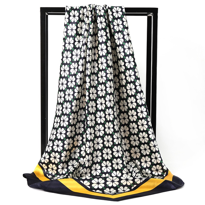 Khăn Choàng Satin Vuông 90CM(35.4inch) Thời Trang Dành Cho Nữ WJ1001-73