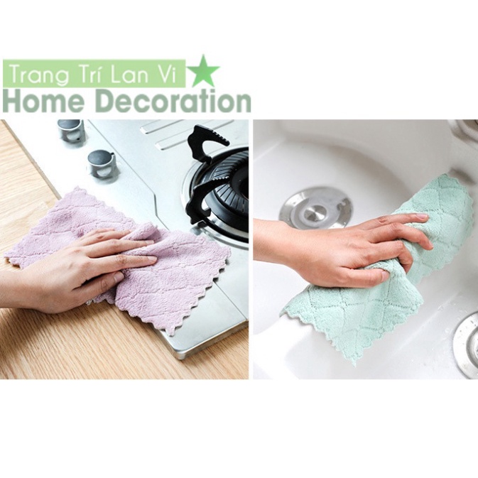 Khăn lau đa năng siêu thấm mềm mịn kháng khuẩn dễ giặt sạch phơi nhanh khô
