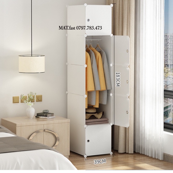 TỦ NHỰA LẮP GHÉP 5 Ô (loại đặc biệt ) bảo hành1 năm