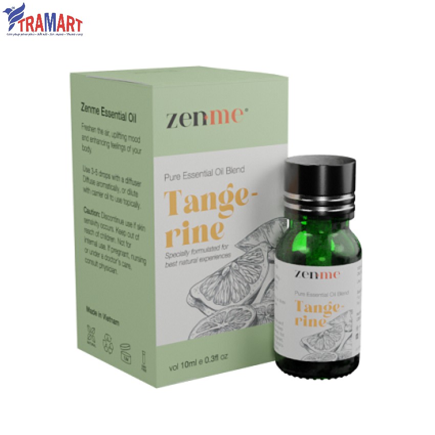 Lọ tinh dầu thiên nhiên Organic Zenme ZEN2039 10ml Tangerine (Quýt)