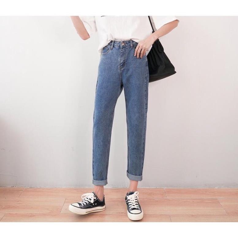 Quần jean nữ , baggy ống suông đứng TX-01 hottreed 2021