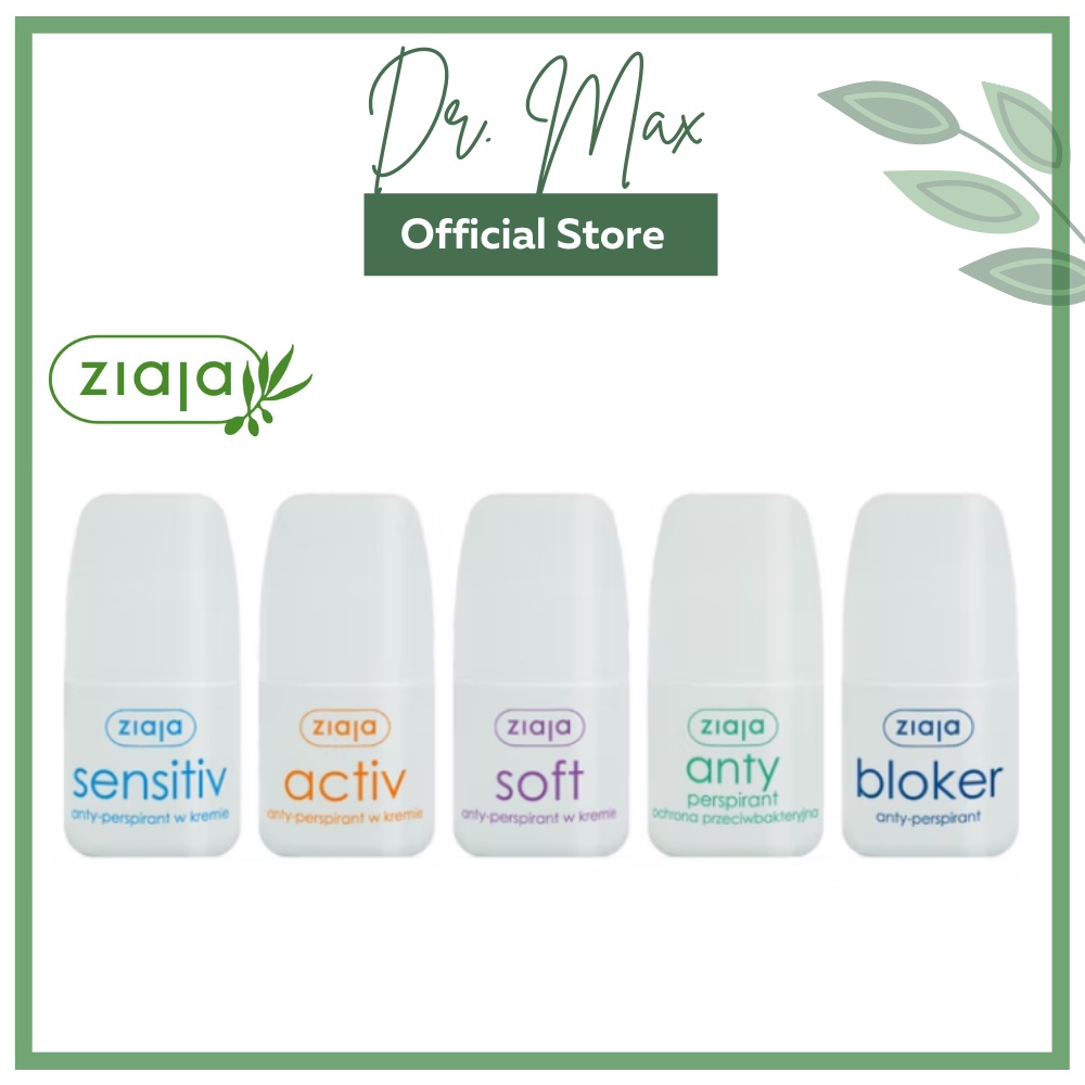 Lăn Khử Mùi Ziaja, Lăn nách kháng khuẩn chống mồ hôi- 60ml