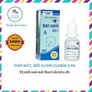 Nước muối sinh lý Nacl 0,9% lọ 10ml (Rửa mắt, mũi)