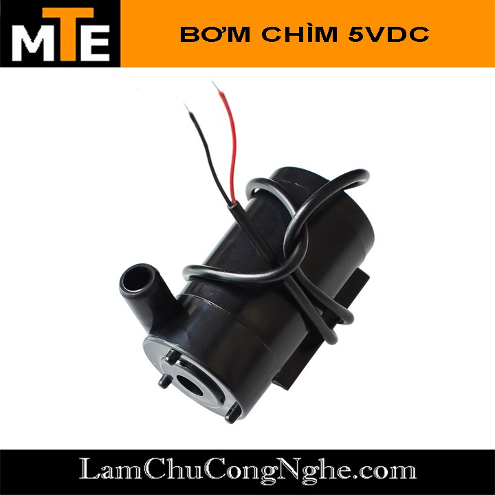 Động cơ bơm chìm mini 3-6VDC lưu lượng 1,2L -1,6L / phút - màu đen