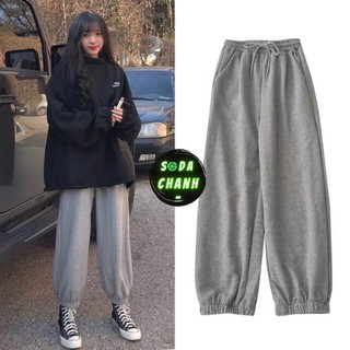 Set thu đông thể thao- áo cao cổ 3 phân + quần jogger nỉ