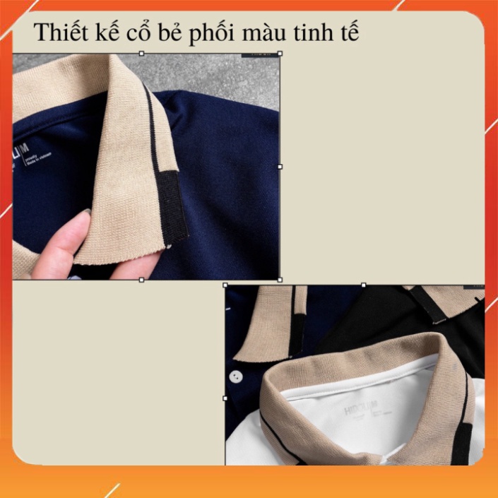 Áo polo nam, áo thun nam ngắn tay cổ bẻ thêu gấu [PL03]