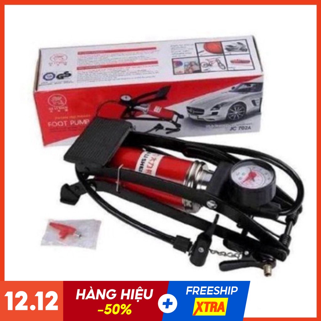 ✠✴∈Bơm đạp chân mini 1 Piston tiện dụng - ô tô xe máy