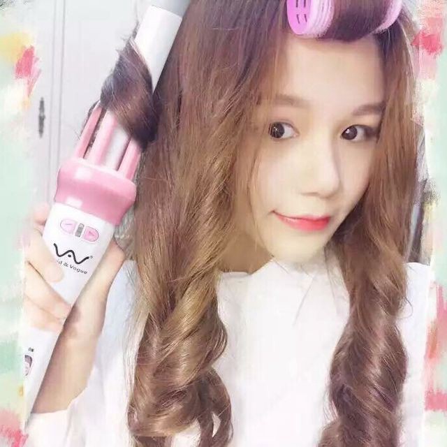 Máy Uốn Tóc FreeShip Uốn Tự Động Xoay 360 Độ - Máy Làm Xoăn Cực Tốt