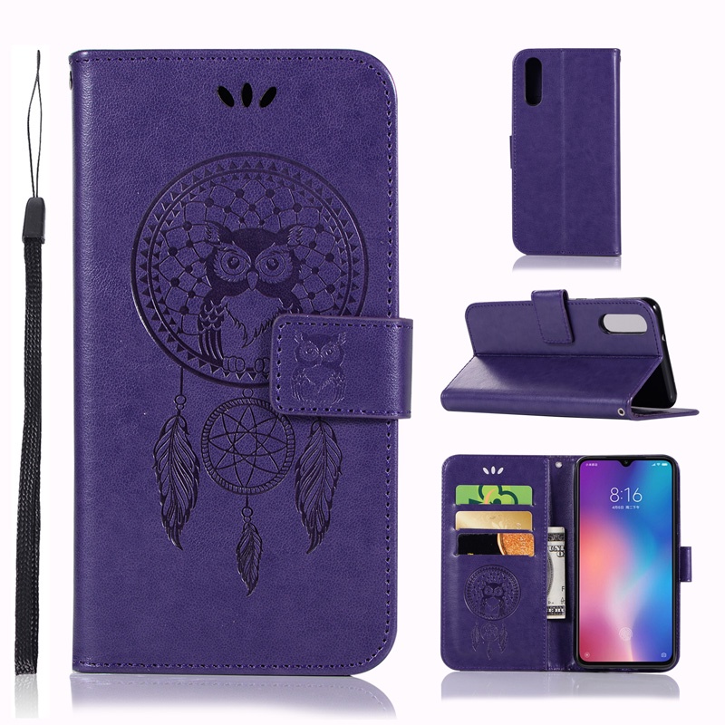 Lật Bao Da Điện Thoại Kiểu Ví Gập Có Giá Đỡ In Hình Chim Cú Cho Xiaomi Redmi Note 9s 9 8 7s 7 6 5a 5 4x 4 Pro Max Ốp