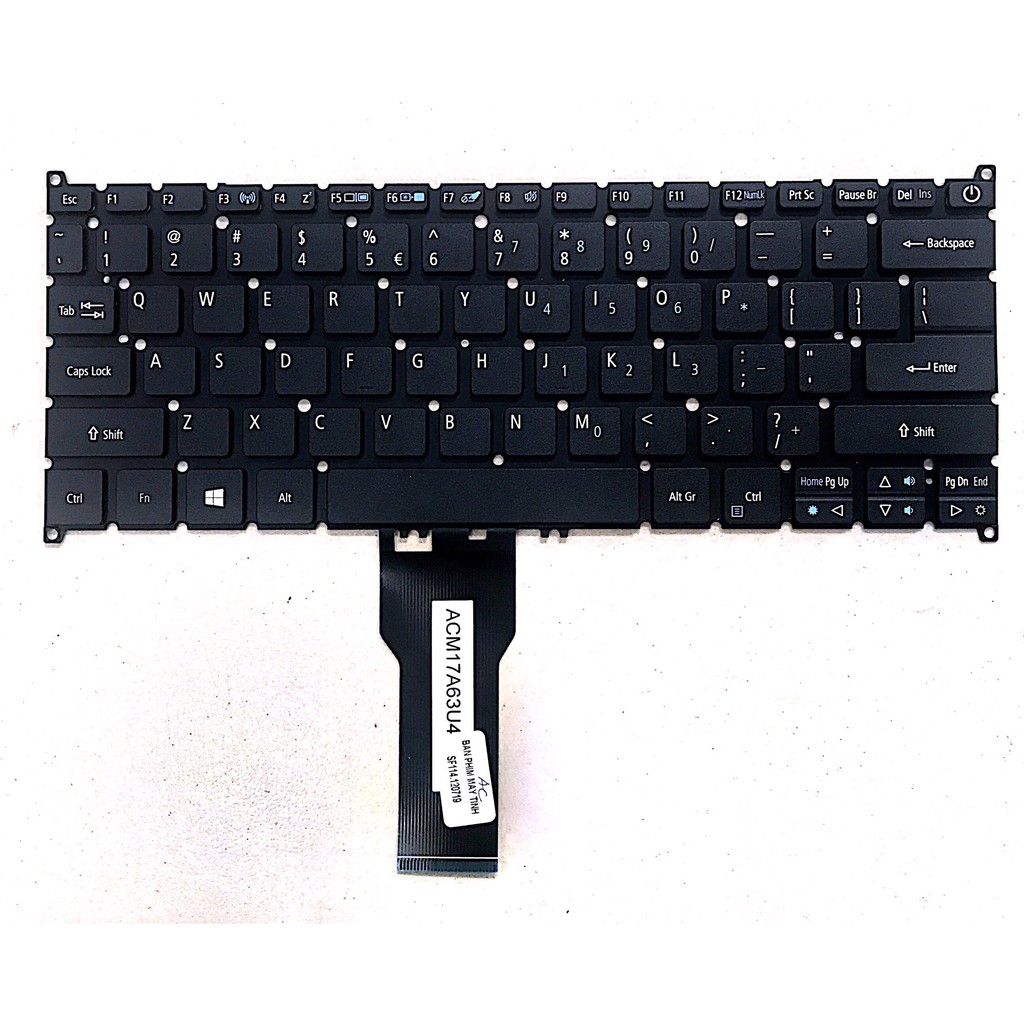 Bàn phím laptop Acer Swift SF114-31 SF114-32 SF314-54 SP513 Có nút nguồn