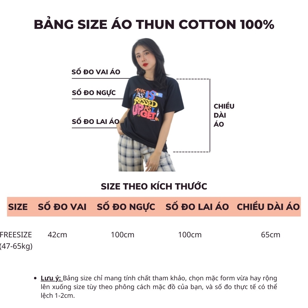 Áo thun nữ tay ngắn cổ tròn form rộng T&amp;N TSHIRT COLLECTION in hình mặt trước sau độc đáo nổi bật vải Cotton 100% A04465