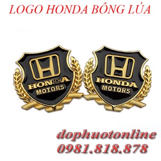 Logo honda Nổi - Logo Honda Bông Lúa - Dán 3M cho Xe máy, Ô tô <DPOL>