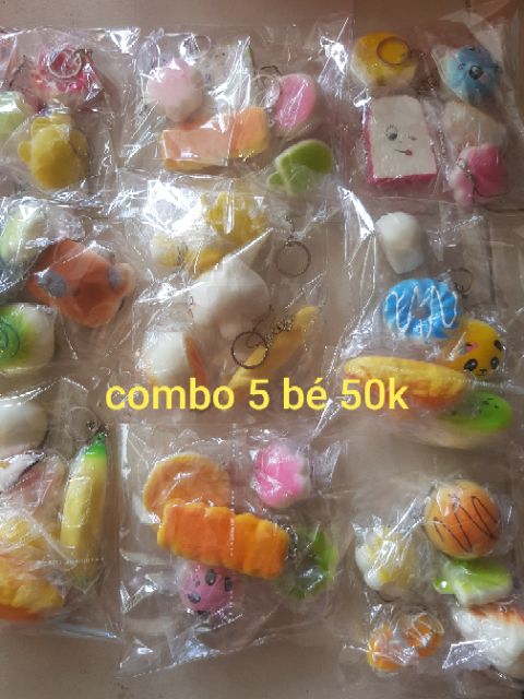 Combo squishy đồng giá 100k( chọn ngẫu nhiên)