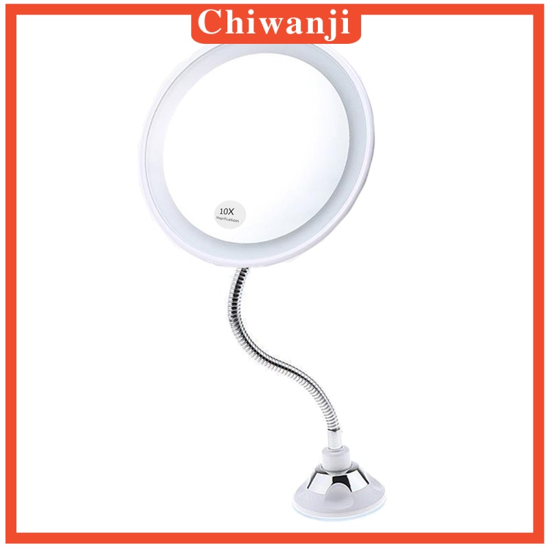 [CHIWANJI] 5x10X Magnifying Makeup Mirror Magnification LED Light Cosmetic Mirror Style 2