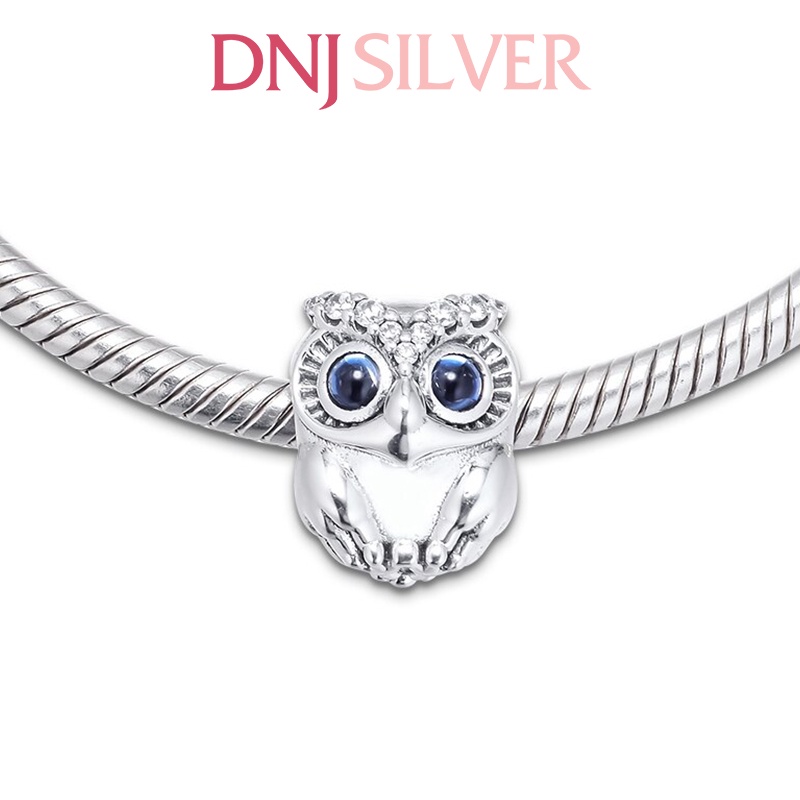 [Hàng cao cấp] Charm bạc 925 cao cấp, hàng chuẩn bạc - Charm Sparkling Owl thích hợp để mix vòng tay charm - DN120