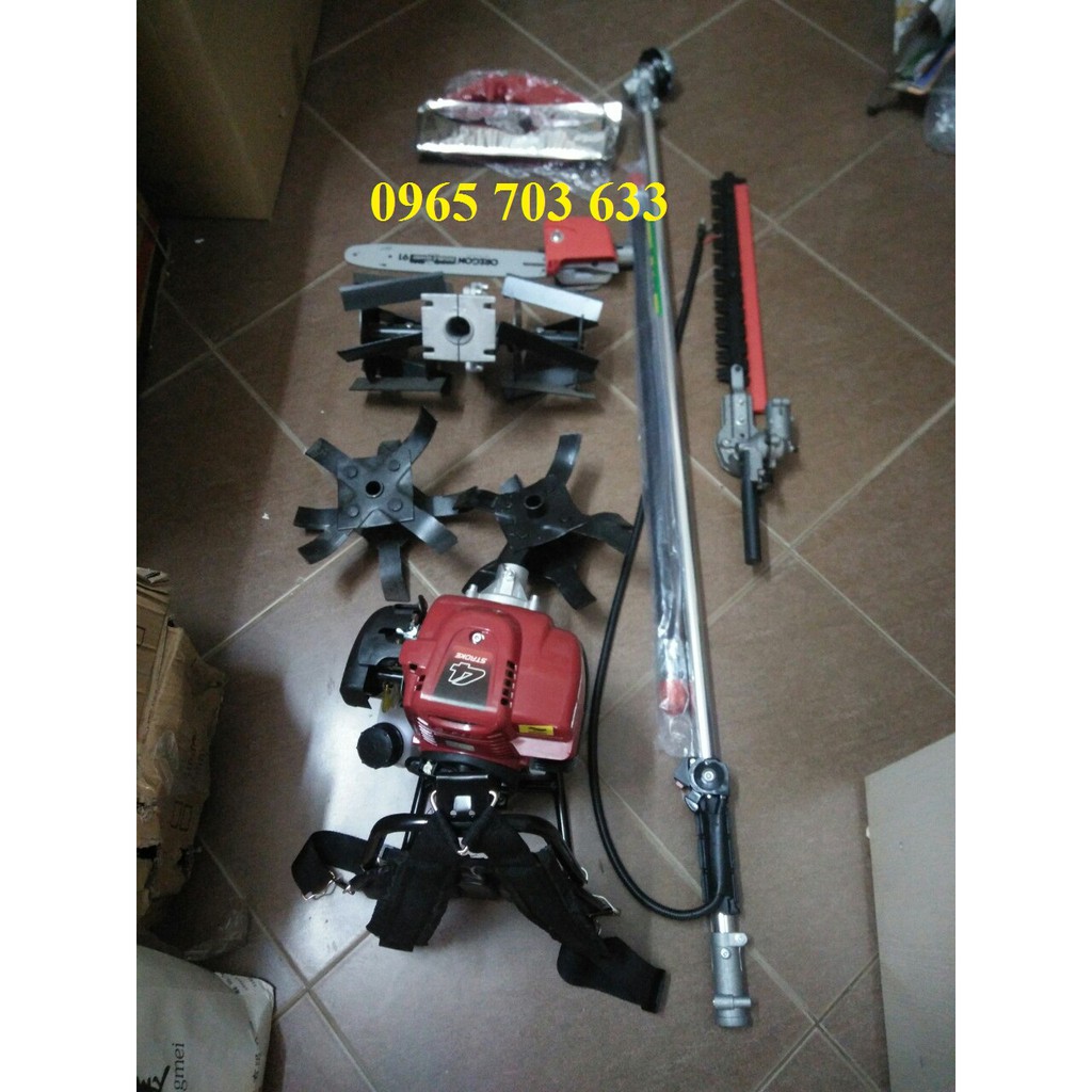 Máy xạc cỏ,cắt tỉa đa chức năng 4 thì Honda GX35 đeo lưng, giá cực rẻ.