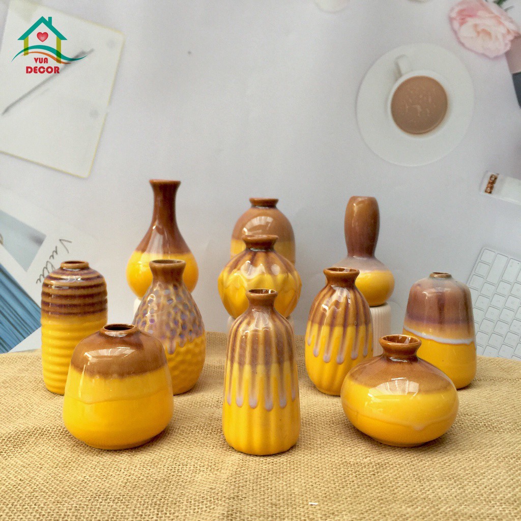 [SET 3 BẤT KÌ] Lọ Hoa mini bình hoa Decor - BepXinh999 Trang Trí cắm hoa để bàn B37