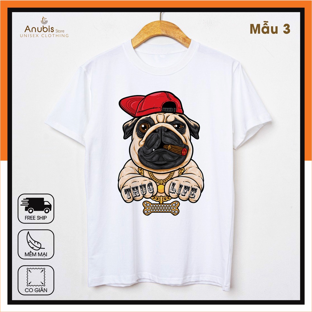 ÁO CHÓ PUG (THUG LIFE) SIÊU CHẤT