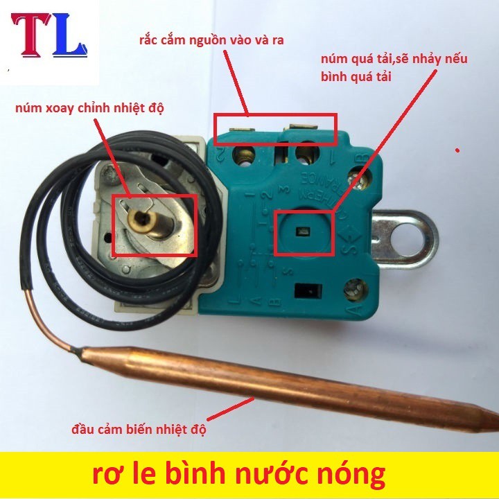 rơ le bình nước nóng PICENZA-ROSSI (xanh)