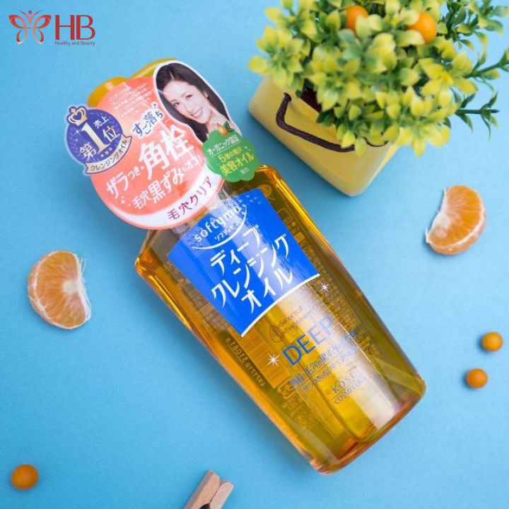 Dầu tẩy trang làm sạch tế bào chết Kose Cosmeport Softymo Deep Cleansing Oil 230ml Nhật Bản