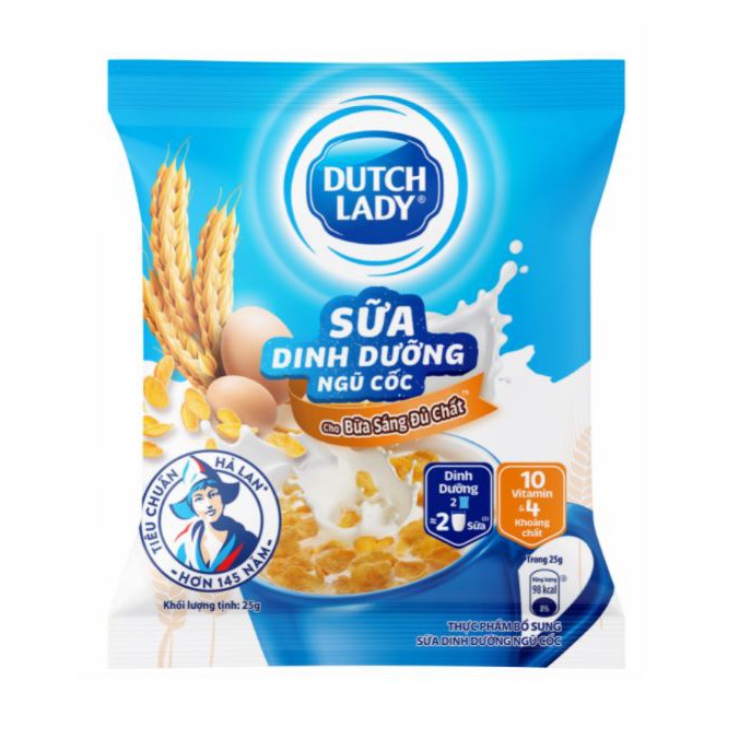 🐄🥛 Sữa dinh dưỡng ngũ công cô gái hà lan 1 set 10 gói tiện lợi mang du lịch 🐄🥛 date luôn mới