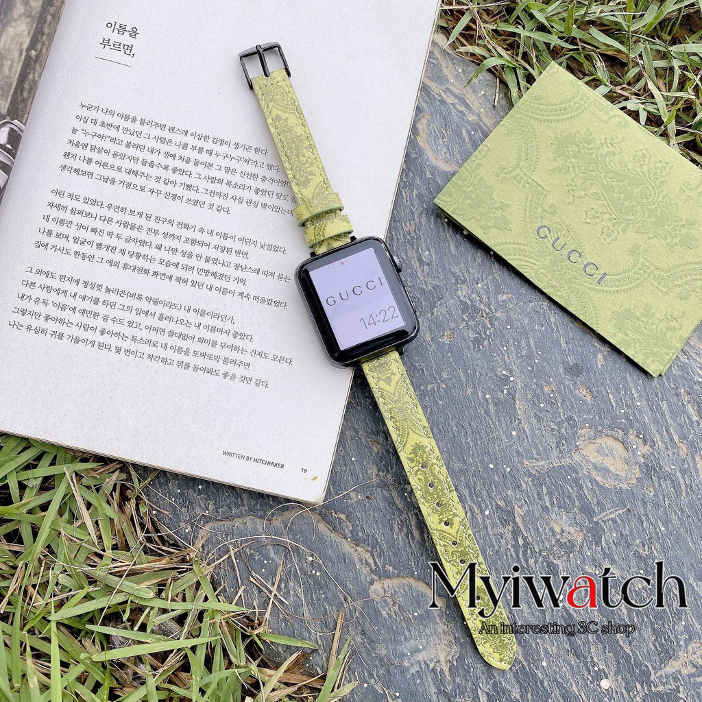 Dây Da Đeo Đồng Hồ Thông Minh iwatch series 7 6 5 3 4 2 SE 38mm 40mm 42mm 44mm 41mm 45mm T500