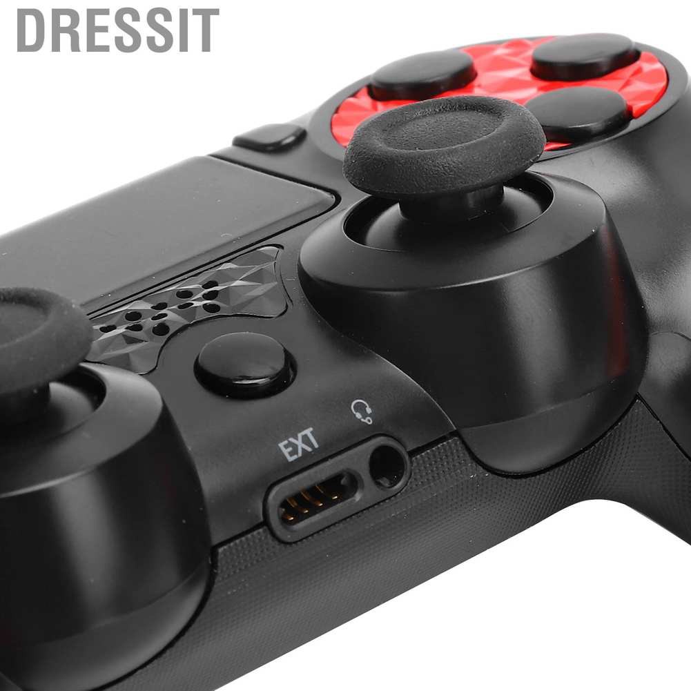 Dressit Wireless Game Controller Ergonomic Gamepad Joystick Replacement for PS4 Console