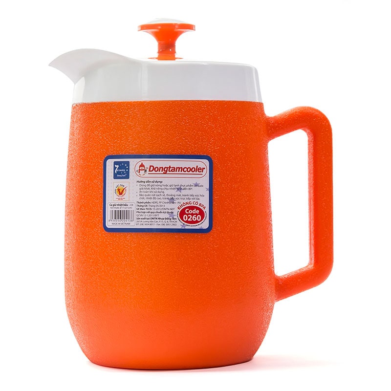 Ca giữ nhiệt bầu 600 - 900 - 1300 - 2000 ml nhựa Hiệp Thành
