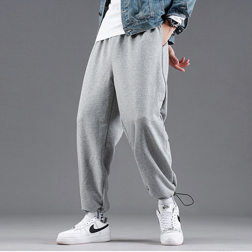 Quần Thể Thao Nam Nữ Mặc 2 Kiểu Ống Rộng Culottes Và Jogger Rút Gấu Lưng Chun Co Giãn JOGGER NAM 9000064C9