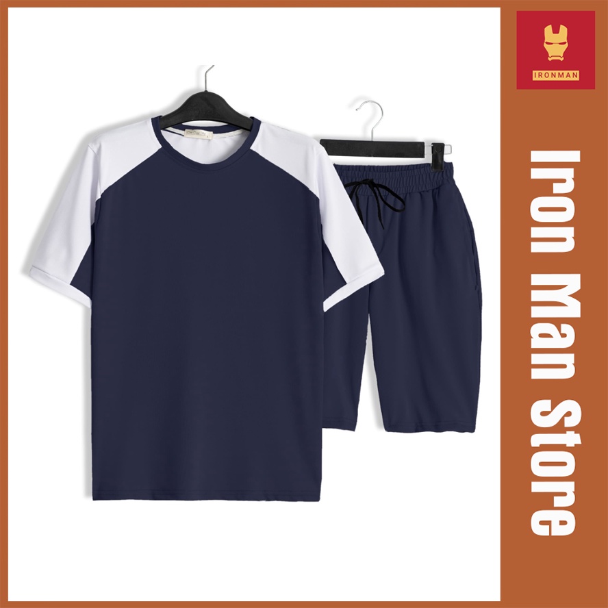 Bộ Thể Thao Nam Mùa Hè Phong Cách Cao Cấp Vải Thoáng Mát