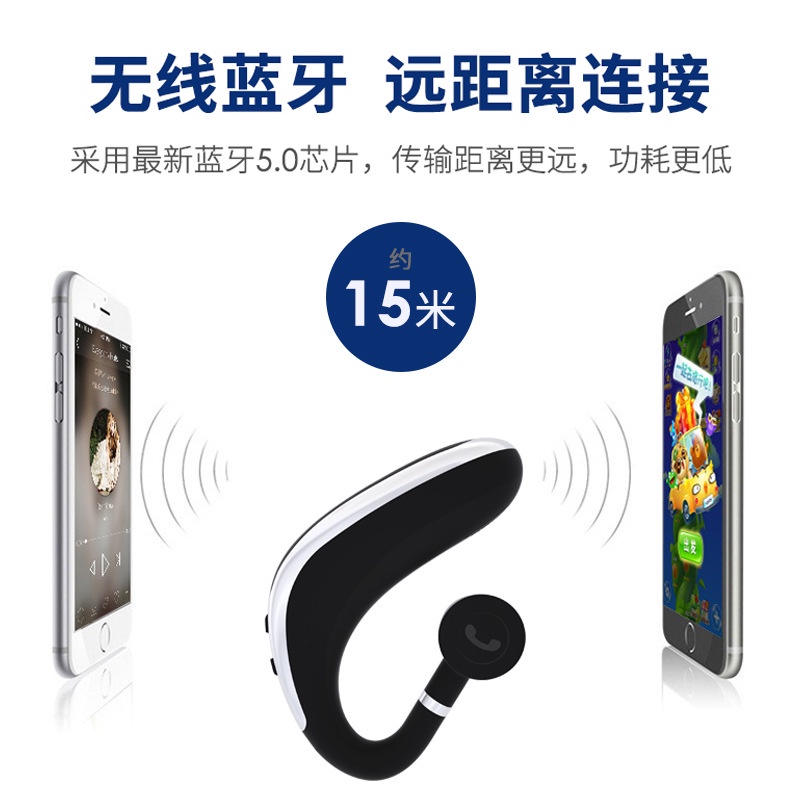 Bluetooth Connection Hanging Ear Sports Headset 180°rotating Long Standby Bluetooth Headset Factory Direct Sales