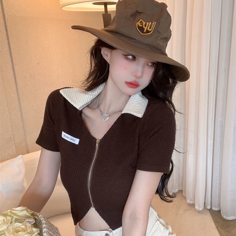 Áo Thun Tay Ngắn Dáng Ôm Phong Cách Hàn Quốc Thời Trang Cho Nữ