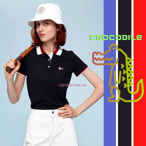 Áo Phông Thun Polo Nữ Unisex Lacoste0001 Thời Trang Local Brand VNXK Dư Xịn Áo Cổ Trụ Thể Thao Cotton 100%