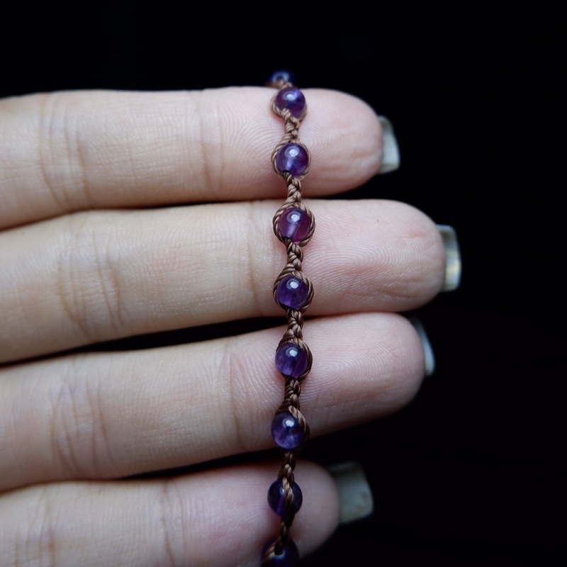 [Amethyst,Garnet] Vòng tay handmade đá thiên nhiên