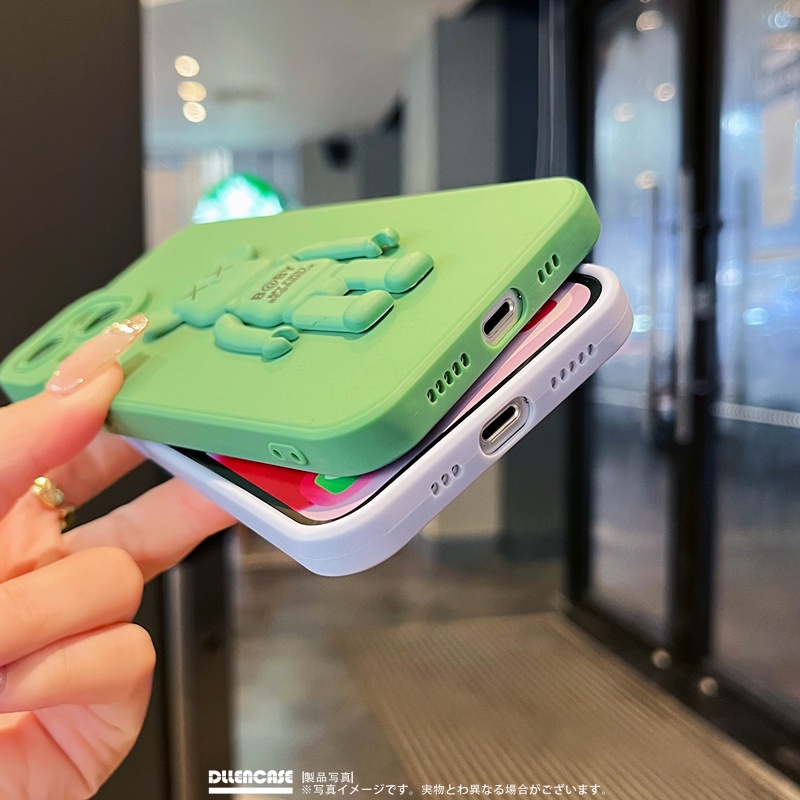 Ốp điện thoại Dllencase silicon mềm chống sốc có giá đỡ thích hợp cho iPhone 14 13 12 11 Pro Max X/XS/XR