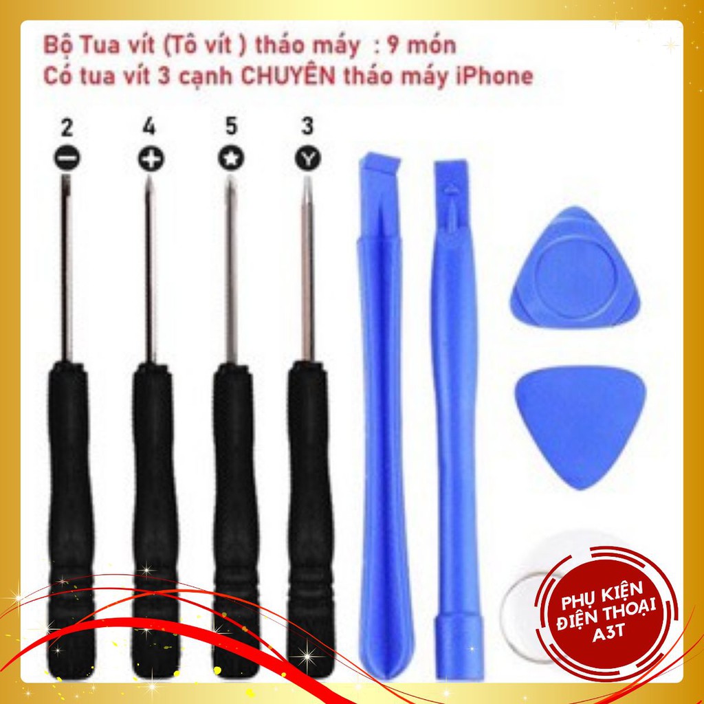 Bộ Tua Vít Sửa Chữa Điện Thoại iPhone,Samsung (gồm 9 dụng cụ) Đa Năng Nhiều Cạnh