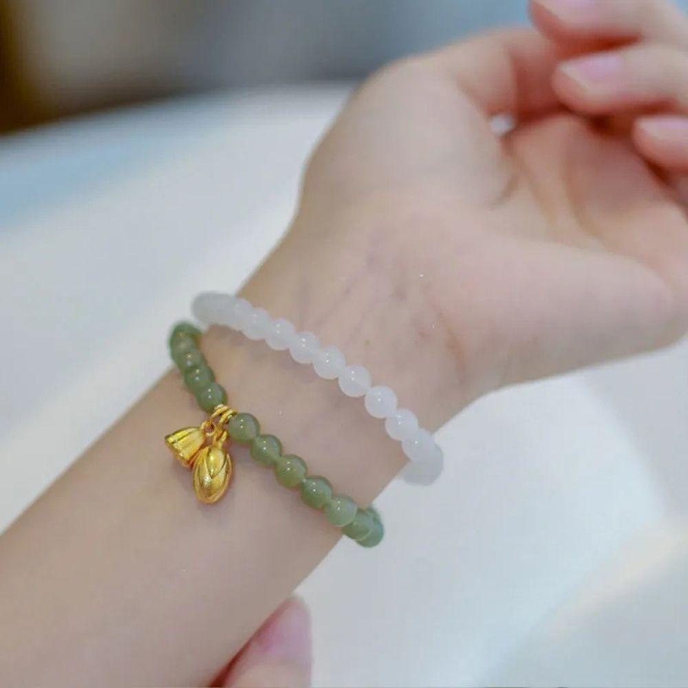 Vòng Tay VANES1 Phong Cách Retro|Vòng Tay Mặt Hoa Sen Nhiều Màu Sắc