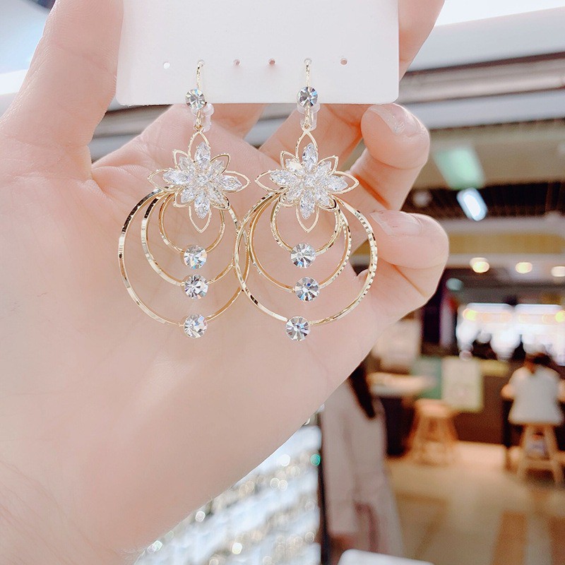 Bông tai mạ bạc 925 thiết kế đơn giản sang trọng cho nữ - B25
