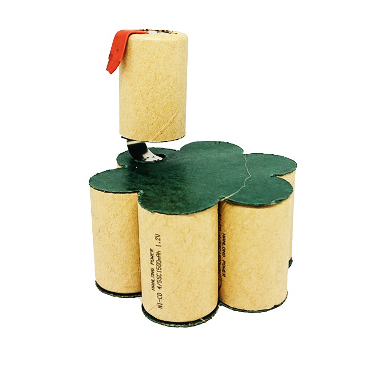 Gói cell pin mới Ni-Cd 9v6 1500mAh - National