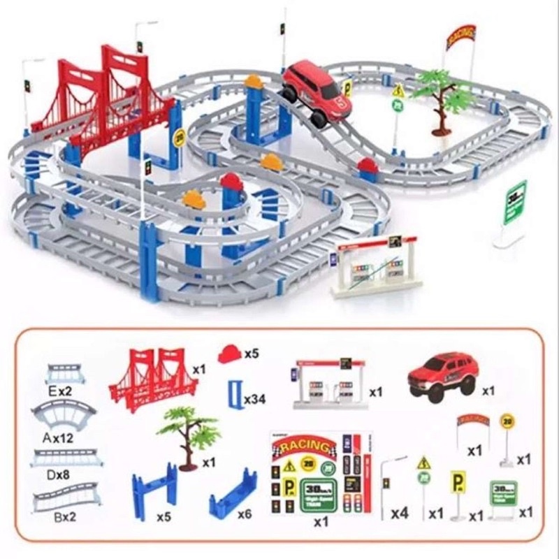 Đồ chơi ô tô chạy trên đường ray Cỡ lớn- Kích thích sự sáng tạo của bé
