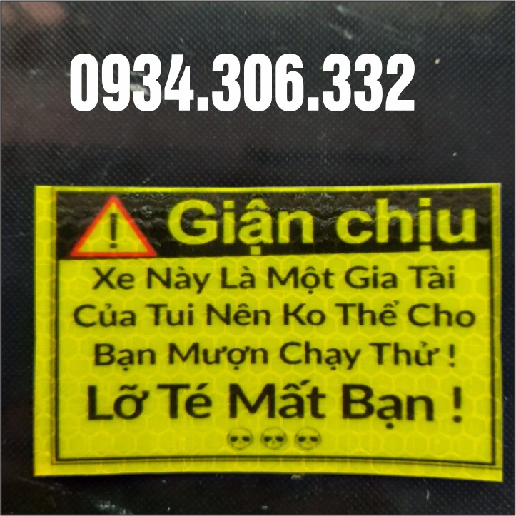 LOGO CẢNH BÁO CHỐNG NƯỚC 100 TEM GIẬN CHỊU