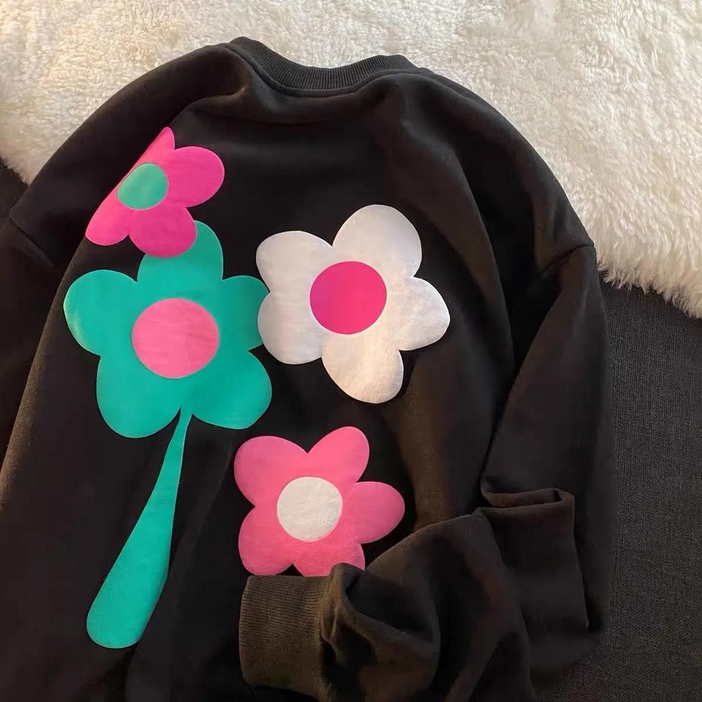 NRVP Áo Thun Nữ Dài Tay Cổ Tròn Thời Trang Hàn